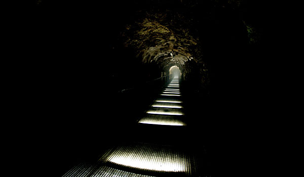 Pathway through the mountain