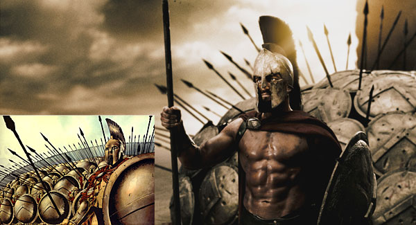 Movie: 300 - Graphic Novel Compared to the movie